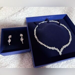 Swarovski Crystal Necklace and Earring Set